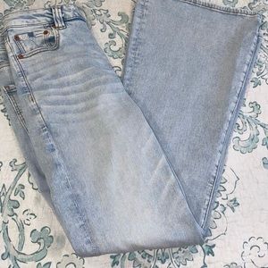American eagle distressed  stretch flare jeans